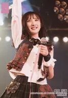 Saikai Nagatomo / Live Photo / Above the Knee / Costume Red / Check Pattern / Right Hand Lift / AKB48 "RESET" Performance Minami Minegishi 1000 Times Appearance Memorial Random Official photo 2020.2.21