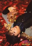 Hiroki Takaoka (Saint Heaven) / Above-the-knee / Sleepover / Costume black / Left hand raised / Character Tomoshot / Stage "Watashi no Host-chan THE LAST LIVE ~ Don't make love until the end! ~" random bromide