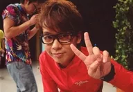 Broadcast / Fuminori Fusano / Horizontal, Bust up, Red Costume, Glasses, Left Hand Piece / Den Corena marsha