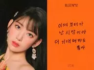 IZ*ONE / Sakura Miyawaki / Back Side Orange / Print Message Included / CD "BLOOM * IZ" (I * WILL Ver.) First Press Limited Enclosed Special Mini Card