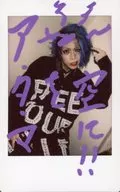 ☆Jack Keper/李啟九/親筆留言・膝上・服裝黑・白・LOGO・右手下・左手食指頭・提臉・看牙・相機視線/生Cheki