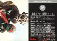 76：仮面ライダー放映リスト・3