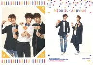 058 : Supernova / Front : Gather (3 people) ・ Back : Gonil (Geonil) ・ Ji Hyeok (JiHyuk) / "Supernova 2016 Fan Meeting 『 Festival 』" trading card