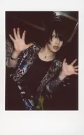 Axkey/Ast / Upper Body / Costume : Black / White / Blue / Both Hands / Right Eye / Open Mouth / Raw Cheki