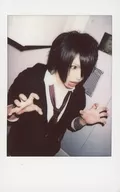 Axkey/Ast / Upper Body / Costume : Black / White / Red / Necktie / Right Side / Both Hands / Open Mouth / Right Eye / 2 / Raw Cheki