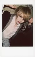 Axkey/AST / Above Knees / Costume Black / White / Plaid / Right Facing / Both Hands Lifted / Camera Line of Eyes / Mouth Open / Raw Cheki