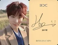 BDC / Hon Sung Joon / Bust up / Left Hand Piece / Reverse Side Printed with signature / CDs "BOYS DA CAPO : Special Single Album" enclosed special photo card