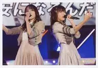 No. 088 : Sayaka Kakehashi, Shinsuke Tamura / Live Photo, Horizontal, Above the Knee, Costume Beige, Body Outward, one hand Microphone Mouth / CHOOSE 5 PHOTOS! ~ 3rd and 4th Live Live LIVE PHOTO Ver. ~