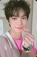 NU' EST / JR / Costume white, pink, watch, the left fingers heart / CDs "7th Mini Album : The Table" enclosed special photo card
