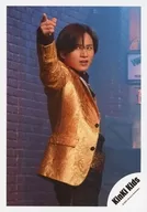 KinKi Kids / Koichi Domoto / Above the knees ・ Costume gold. Black ・ Right hand index finger standing ・ Body facing right / Single "KANZAI BOYA" MV off-shot / Official Official photo