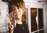 Hiroshi Watanabe / Horizontal, Bust Up, Costume Black, Right Hand Lift, Leaning / Voice Actor Event "King's Jungle 178th" Souvenir Sales with Bromides