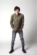 Ryunosuke Kawai / Whole Body, Green Costume, Both Hand Pockets, Spread Legs, Show Teeth, Smile Theater Company TEAM-ODAC 13th Main Performance "Pure White Drawings and Time Machine" Bromide