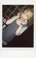 Houts / 0 / Bust Up / Costume Gray / Black / Diagonal / Both Hands Goo Neck / Front Facing / Left Hand Watch / Raw Cheki