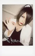 Underfill / tea caddy / Upper Body / Costume White / Black / Right Hand Round / Raw Cheki