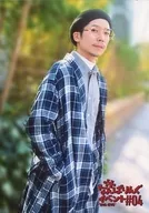 Masahide Funaki / Above-the-knee ・ Costume black ・ White ・ Check Pattern ・ Cap ・ Facing right ・ Pocket with both hands / "Ryo Taguchi no Namba Ringu Event #04" Winter Coordinate Bromide