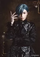 Riteru YAMANE (Mitsuru Hishida) / Upper body / Brown background / Tomotake Character / "2.5 Dimensional Dance Live TSUKIPRO STAGE キソセカイステージ : eins 『 ソラヲワタルカゼ 』" Bromide (ZIX)