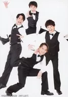 Gathering (4 persons) / Whole body ・ Costume black ・ White ・ Takashima Crouching ・ Right hand par / GEKIIKE 11th "HIT LIST" Random Bromide B (live version)