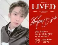 Oneus / KEONHEE (Kong Hee) / Back Side Red / Print with signature / CD "LIVE" Enclosed Special Photo Card