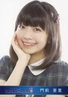 Hakoirimusume / Monzenari / Bust-up / Costume green / blue / Plaid / Right Cheek / Par / Official Official photo