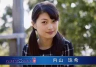 Hakoirimusume/內山珠希/橫型·豐胸·服裝黑色·格子花紋·雙手垂下·臉向右·野外/正式生寫真