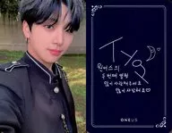 ONEUS/SEOHO (So-Ho) / Back side dark blue / With Print Signature and Message / CDs "RAISE US (DAWN ver.)" enclosed special photo card