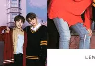 Wanna One/カン・ダニエル(Kang Daniel)・ハ・ソンウン(Ha Sung Woon)/膝上/「LENS NINE × WANNA ONE」購入特典パズルフォトカード(Ver.1)