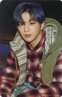 Kang Daniel / Red costume / Check pattern / "#00 ffff" / CD "Cyan (B Ver.)" enclosed special bonus common photo card