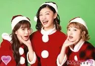 10007:私立惠比寿中学/星名美怜・柏木日向・小林虾/King Of Gakugeeeekai歌穂标志/"圣诞老人服装ver."生写真