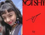 ITZY/YUNA / Back red / CD "NOT SHY" enclosed special photo card