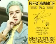 NCT 2020 / Kun / Back Yellow / Printed with signature / CD-「 2nd Album : Resonance Pt. 2 (Departure Ver.) 」 enclosed special photo card