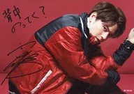 Arima Uchida / Horizontal type / Printed with signature / Printed With message / CD "Comin' Back" Gamers special bromide
