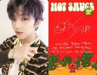 NCT DREAM / Jisung (Jisung) / Back side red / Printed with signature / CDs "Hot Sauce (Photo Book Ver.)" (Crazy Ver.) enclosed special photo card