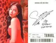 Mamamoo / Solar / Upper Body / Back Print with signature / CDs "Travel" Special Photo Card