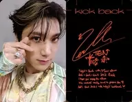 WayV / ten (TEN) / reverse side print with signature / letter orange / CD-「 Kick Back (Hitchhiker Ver.) 」 enclosed special photo card