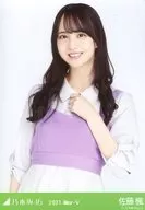 Kaede Sato / Upper body macaroon color / "Nogizaka46 2021. May-V" WebShop Limited Random Official photo