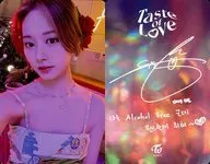 TWICE / Chou Tzu-yu / Back With Print Signature and Message / CD "Taste of Love" enclosed special photo card