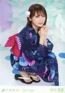 Manatsu Akimoto / Whole body, sitting, yukata / Rare Ver. / "Nogizaka46 2021. July" WebShop Limited Random Official photo