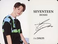 SEVENTEEN/HOSHI背面印刷带签名/the SAEM×SEVENTEEN相片卡