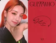 ITZY / YEJI / CDs "GUESS WHO" enclosed special photo card