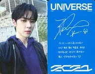 NCT2021 / Kun (KUN) / Back Blue / Printed with signature / CDs "THE 3rd ALBUM UNIVERSE (PHOTO BOOK VER.)" enclosed special photo card