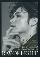 [Secret] : The Rampage from Exile Tribe / Rui Yonamine / Kin hot stamping Printing with signature / "THE RAMPAGE LIVE TOUR 2022 RAY OF LIGHT" photo card