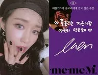 PURPLE KISS / Ji-Un / Back Purple / With Print Signature and Message / CD "memeM (M ver.)" Enclosed Special Photo Card