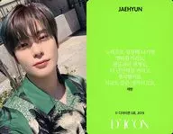 NCT127 / Bong Jae-hyun (JAEHYUN) / Back Light Green / With Korean Message / "Dicon PHOTOCARD101 NCT127" Photo Card