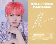 Back Side Print with signature : ENHYPEN / HEESEUNG / "ENHYPEN 2022 GGU GGU PACKAGE" photo card