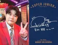 SUPER JUNIOR / Shindong (SHINDONG) / Blue back / Printed with signature / CD-「 The Road : Keep on Going 」 enclosed special photo card