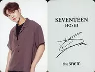 SEVENTEEN/HOSHI/背麵印刷帶簽名/"SEVENTEEN×the SAEM合作香水>特典照片卡