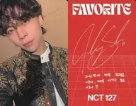 NCT127 / Johnny (JOHNNY) / Back side red / Printed with signature / CDs "The 3rd Album Repackage Favorite [Kit Album]" (Tragic Ver.) enclosed special photo card