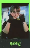 Stray Kids/Changbin / Black Frame / Yellow Green / "Stray Kids 2nd World Tour MANIAC in Seoul" Goods Reservation Privilege Random Polaroid Card