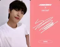 ATEEZ / MIN GI / Back Pink / Printed with signature / "mernel x ATEEZ" Purchase benefits Photo Card 2nd series (type-A)