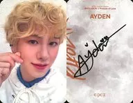 EPEX/エイデン(AYDEN)/裏面茶・印刷サイン入り/CD「BIPOLAR Pt.2 Prelude of Love」COMPANION Ver. 封入特典セルフィーフォトカード